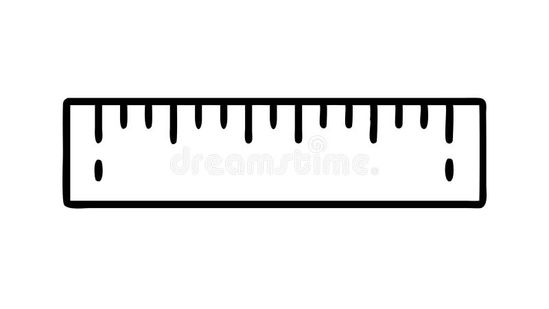 Umriss Ruler Icon Measurement Tool Symbol Vektordesign Generative AI vektor abbildung