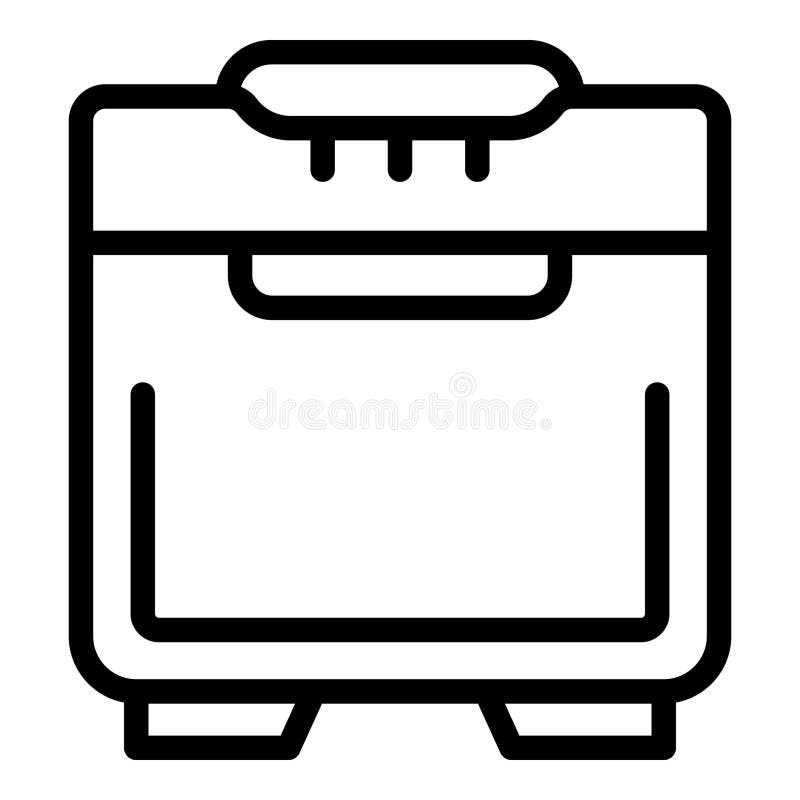 Home bread baker icon outline vector. Electric loaf maker. Baking homemade food. Home bread baker icon outline vector. Electric loaf maker. Baking homemade food