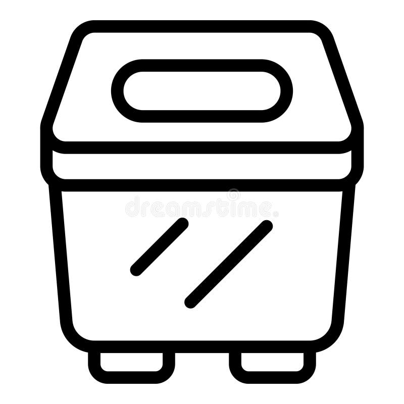 Digital electric bread maker icon outline vector. Dough kneader. Culinary loaves preparing. Digital electric bread maker icon outline vector. Dough kneader. Culinary loaves preparing