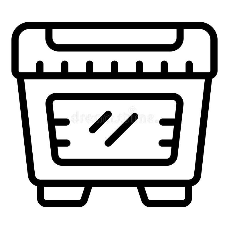 Electric bread maker icon outline vector. Automation kitchenware. Baking loaf appliance. Electric bread maker icon outline vector. Automation kitchenware. Baking loaf appliance