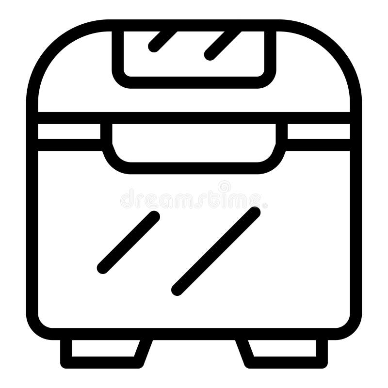 Bread dough kneader icon outline vector. Loaf maker appliance. Bakery food recipe. Bread dough kneader icon outline vector. Loaf maker appliance. Bakery food recipe