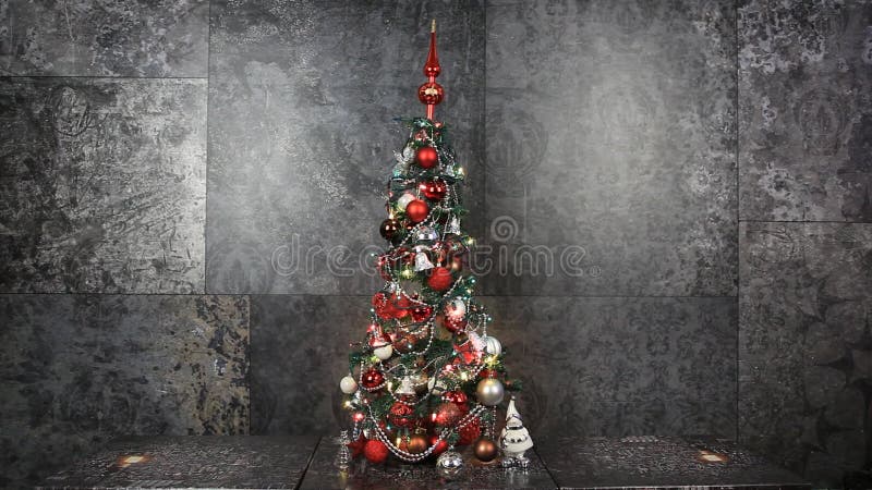 Un albero di Natale scintillante archivi video