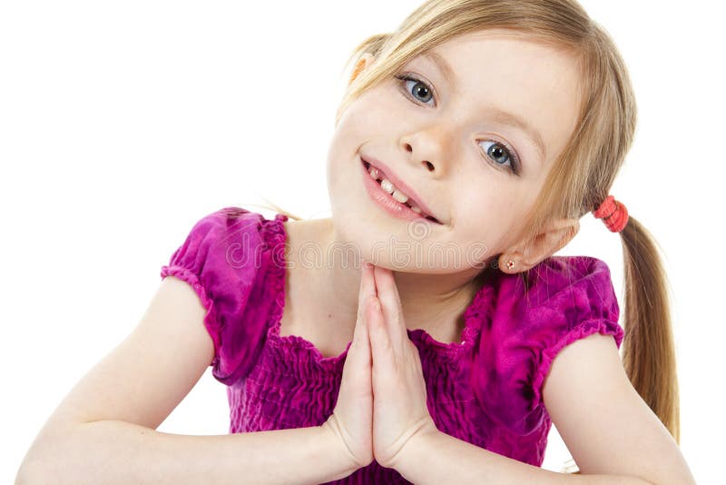 Un bel enfant de fille photo libre de droits Un bel enfant de fille photo libre de droits