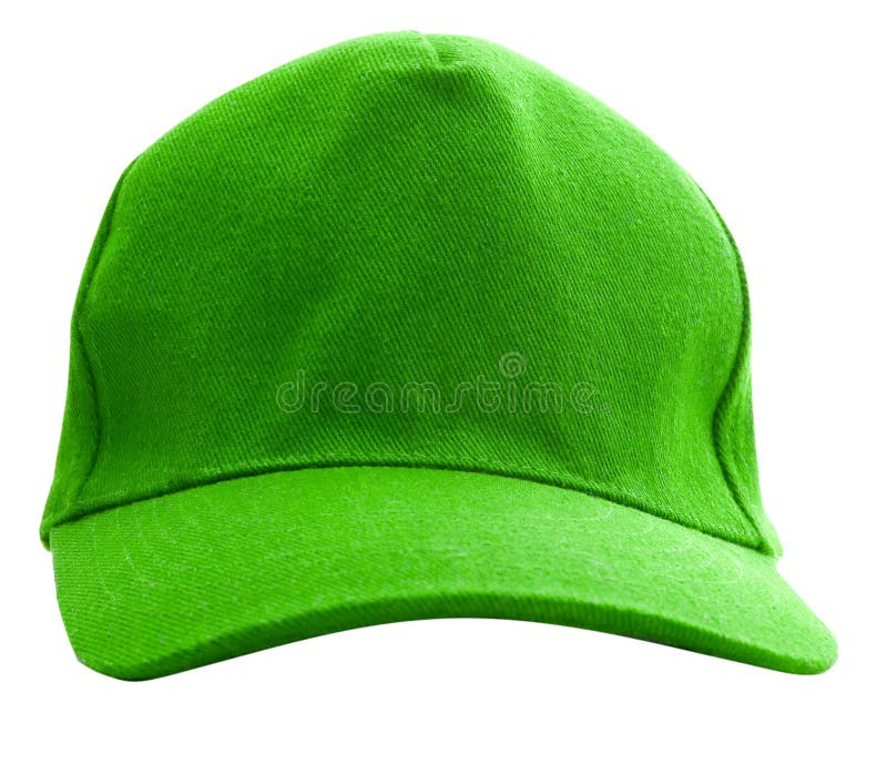 Un berretto da baseball verde è isolato immagine stock Un berretto da baseball verde è isolato immagine stock