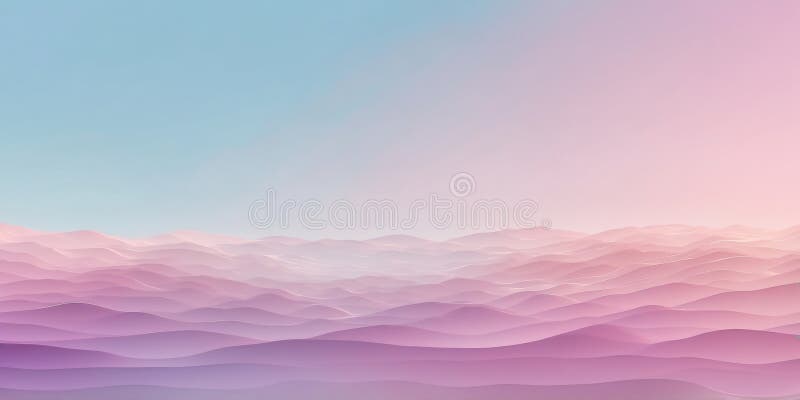 Un bleu pastel onirique à mauve doux accentué par des lignes ondulées fines fond de dégradé peut être utilisé pour le site photographie stock