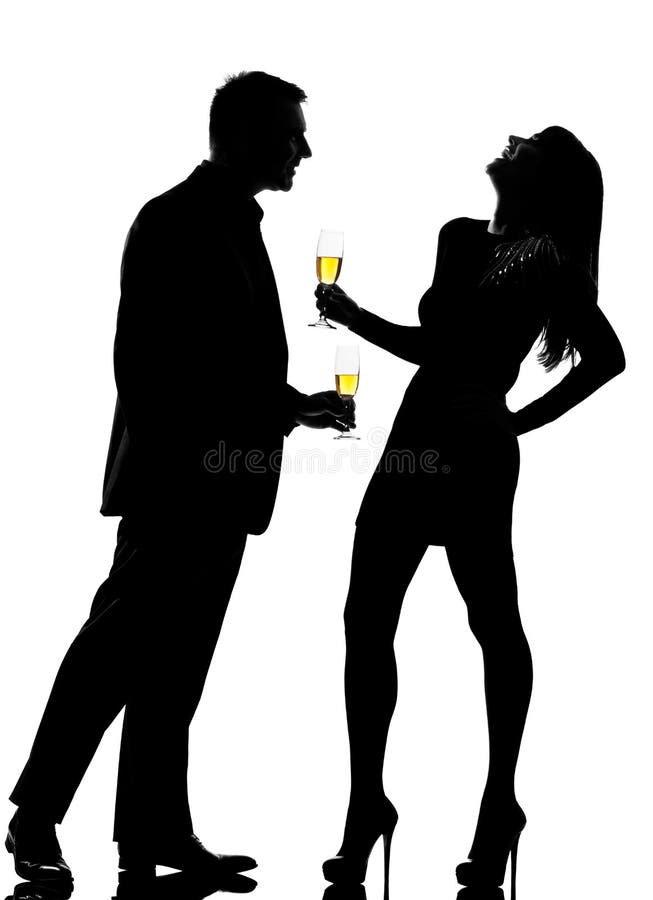 Un boire d'homme et de femme de couples