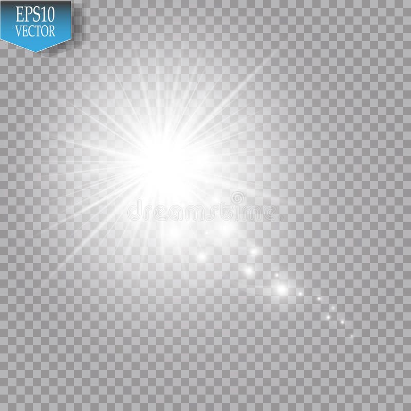Un cometa brillante con la estrella el caer grande del polvo Efecto luminoso del resplandor Luces blancas ilustración del vector Un cometa brillante con la estrella el caer grande del polvo Efecto luminoso del resplandor Luces blancas ilustración del vector