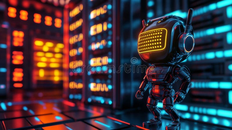 Un concepto de un agente de codificación de ai futurista con inteligencia artificial de código digital e innovación tecnológica foto de archivo libre de regalías
