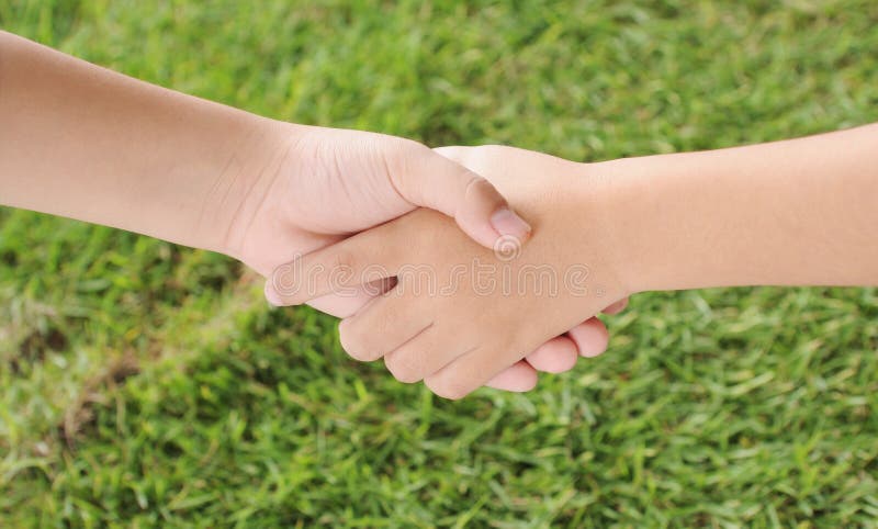 Une main secourable image stock