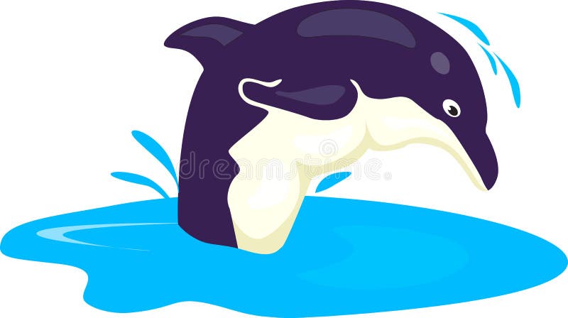 Un delfino di salto illustrazione di stock Un delfino di salto illustrazione di stock