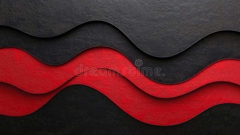 Un design abstract cu straturi negre și roșii și elemente texturate royalty free stock images