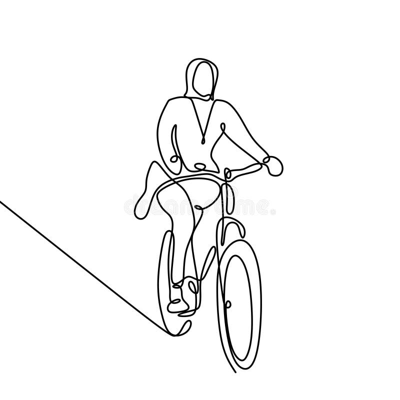 dessin de bicyclette fille