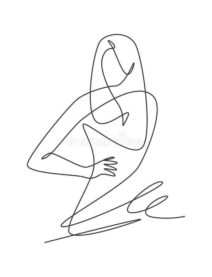 Un Dibujo De Una Sola Línea De Belleza Minimalista Abstracta Mujer Cuerpo  Cara Retrato Ilustración Vector. Imprimir Para Camiseta Stock de  ilustración - Ilustración de concepto, persona: 194772128