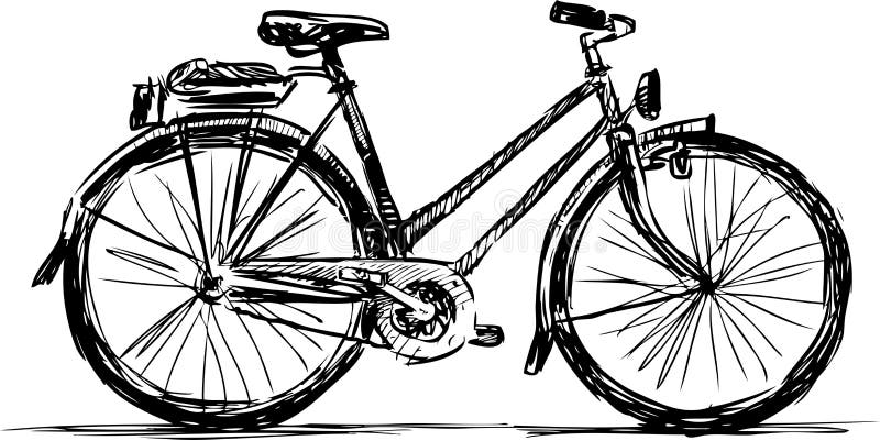 disegno di una raggiera della bicicletta