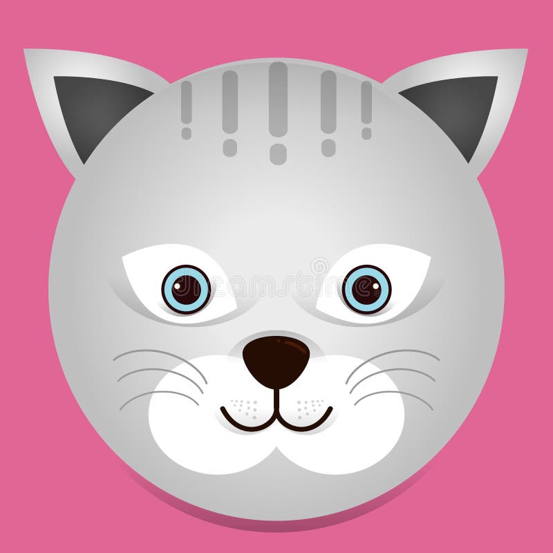 Un ejemplo lindo del gato ilustración del vector Un ejemplo lindo del gato ilustración del vector