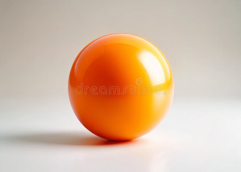 Un Element de design minimalist 3D uimitor de simplu pentru Sfera Portocalie Topită pentru Marketing sau Uz General vector illustration