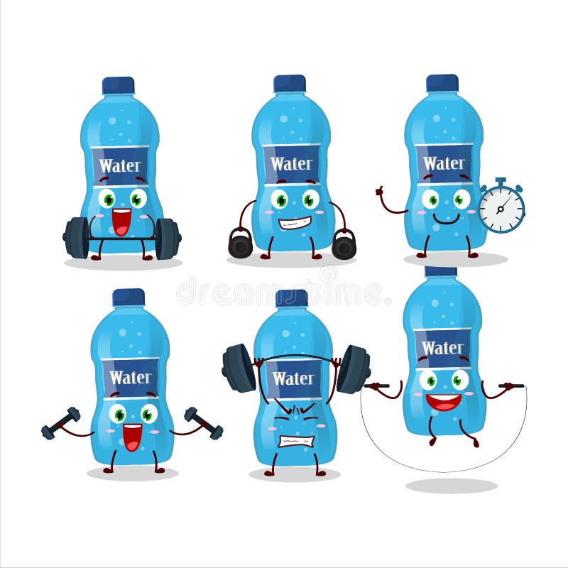 Botella De Agua Gimnasio Icono De Ilustración Vectorial De Diseño