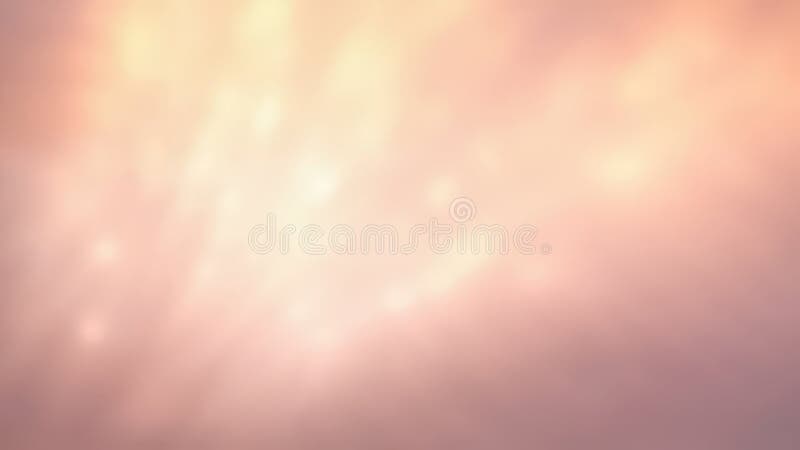 Un fond de bokeh enchanteur avec un mélange de pêche douce et de tons dorés chatoyants. Les cercles flous illustration libre de droits