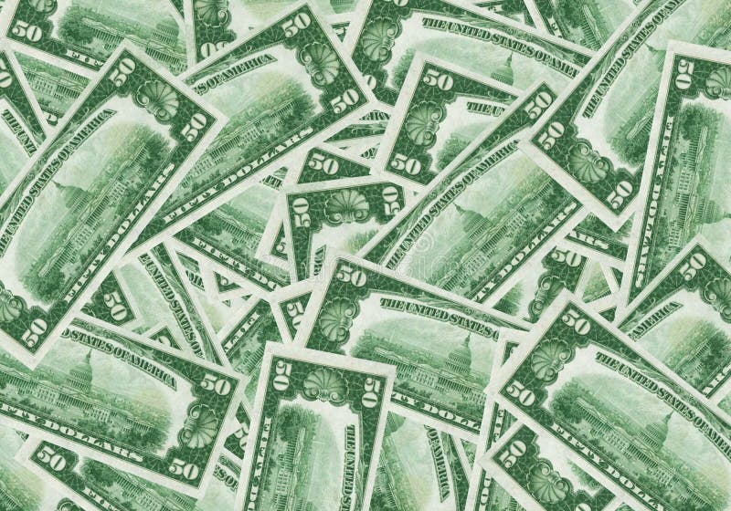un fondo di 50 banconote in dollari fotografia stock un fondo di 50 banconote in dollari fotografia stock