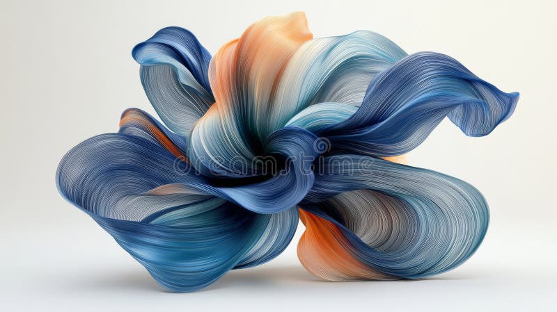 Un fundal albastru deschis rece oferă setarea pentru un gradient colorat de design al unui fluid abstract care creează un royalty free stock images