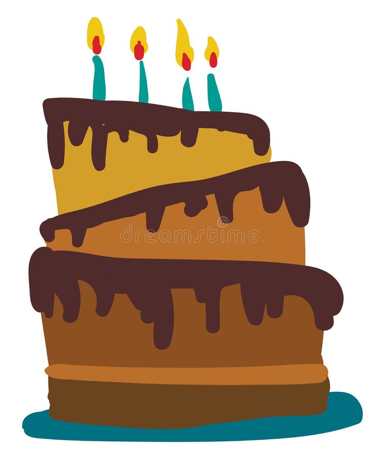 Un Gateau Au Chocolat Fonce A Trois Couches Avec Dessin Ou Illustration En Couleurs Vectorielles De Bougies Brillantes Illustration De Vecteur Illustration Du Boulangerie Bougie Un Gateau Au Chocolat Fonce A Trois Couches Avec Dessin Ou Illustration En Couleurs Vectorielles De Bougies Brillantes Illustration De Vecteur Illustration Du Boulangerie Bougie