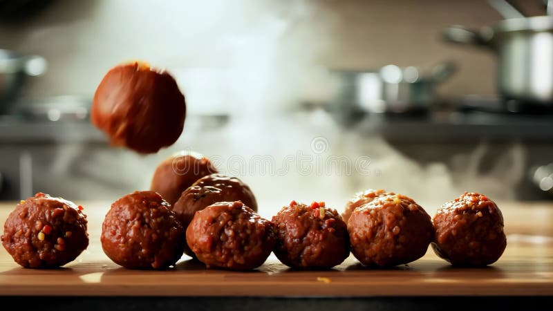 Un gros plan d'une assiette de nourriture avec le mot halal écrit de manière créative illustration stock