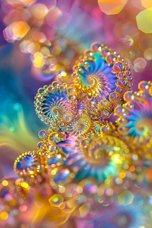 Un gros plan d'une image abstraite colorée photo libre de droits