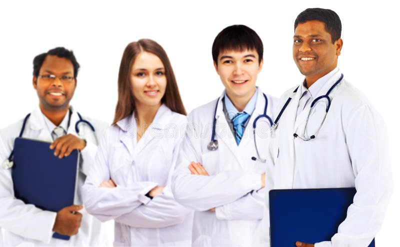 Un gruppo di buoni medici immagine stock Un gruppo di buoni medici immagine stock