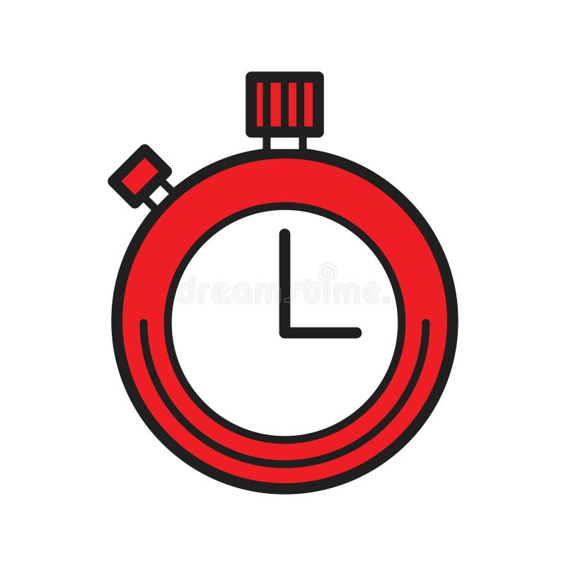 Un'illustrazione di un timer. disegno decorativo per illustrazioni vettoriali royalty illustrazione gratis
