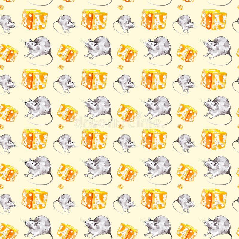 Un insieme del ratto grigio e un pezzo di formaggio giallo Un simbolo di 2020 nuovi anni Illustrazione dell'acquerello isolata su fotografie stock Un insieme del ratto grigio e un pezzo di formaggio giallo Un simbolo di 2020 nuovi anni Illustrazione dell'acquerello isolata su fotografie stock