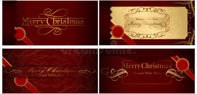 Un insieme delle cartoline di Natale. 08 (vettore) illustrazione vettoriale Un insieme delle cartoline di Natale. 08 (vettore) illustrazione vettoriale