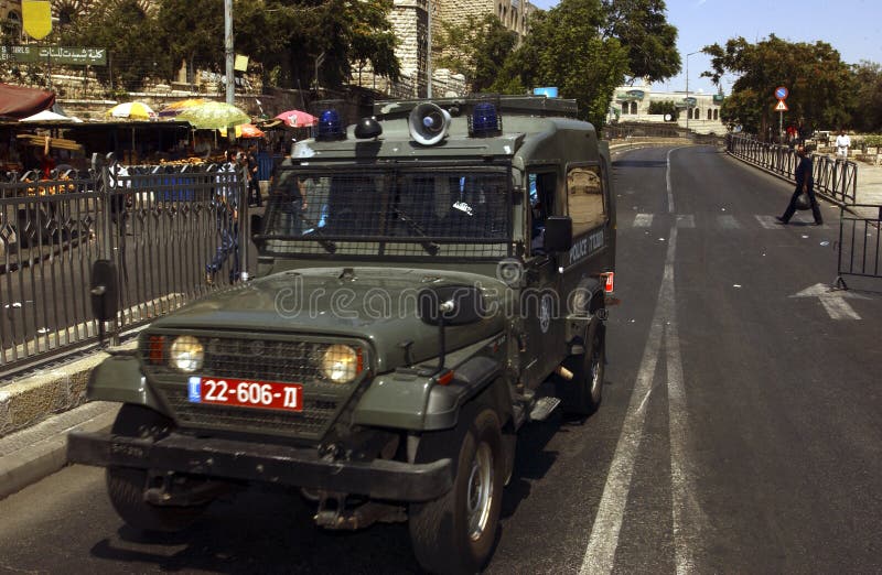 Un jeep de Israel foto de archivo editorial. Imagen de dios 7846583