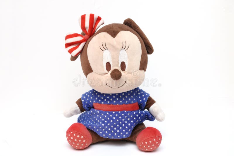 Jouets De Peluche De Minnie Mouse Image stock éditorial - Image du