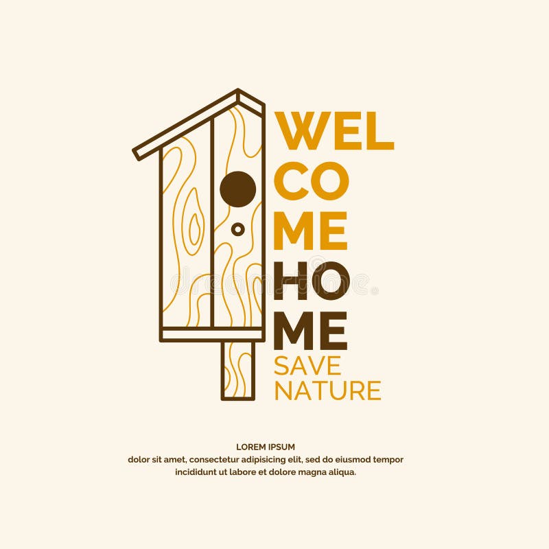 Un manifesto concettuale con un'immagine dell'aviario illustrazione di stock Un manifesto concettuale con un'immagine dell'aviario illustrazione di stock