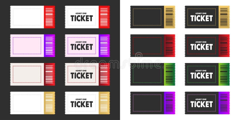 Un model realist de prezentare a concertului cinematografului într-un serial de teatru pentru un eveniment cu gradient colorat pen royalty free illustration