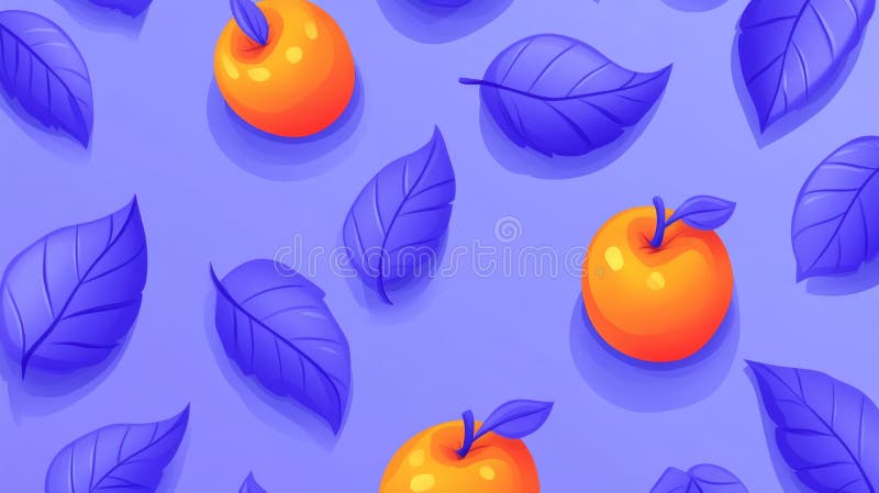 Un model repetitiv fără sudură, care include mere coapte proaspete, perfecte pentru proiectarea țesăturii royalty free stock photography