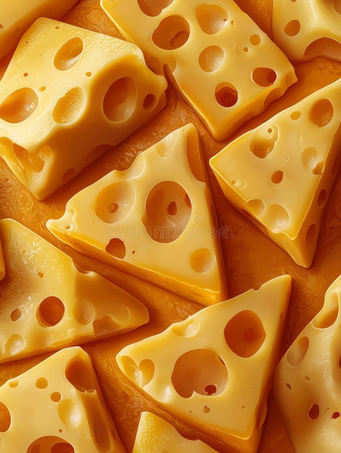 Un modello uniforme di cuneo di formaggio stilizzato. fotografie stock libere da diritti