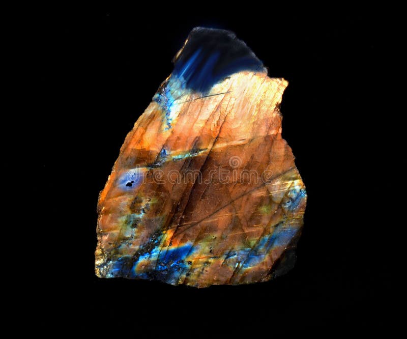 Un morceau de labradorite polie images stock Un morceau de labradorite polie images stock