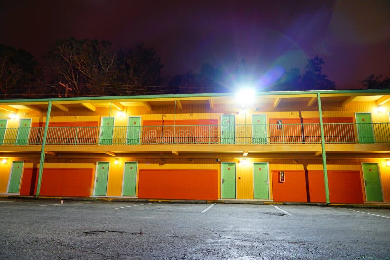 A motel at Tallahassee, Florida, USA. A motel at Tallahassee, Florida, USA