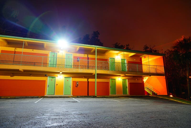 A motel at Tallahassee, Florida, USA. A motel at Tallahassee, Florida, USA