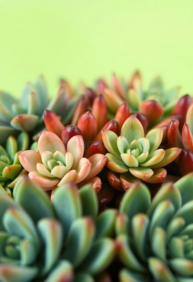 Un mucchio di succulenti illustrazione di stock