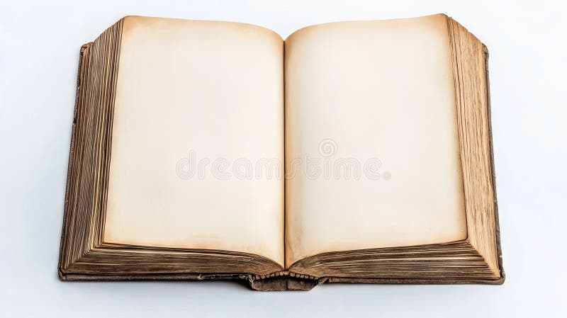 Un opuscolo che mostra una brochure verticale o un modello di blocco appunti isolato su bianco fotografia stock libera da diritti