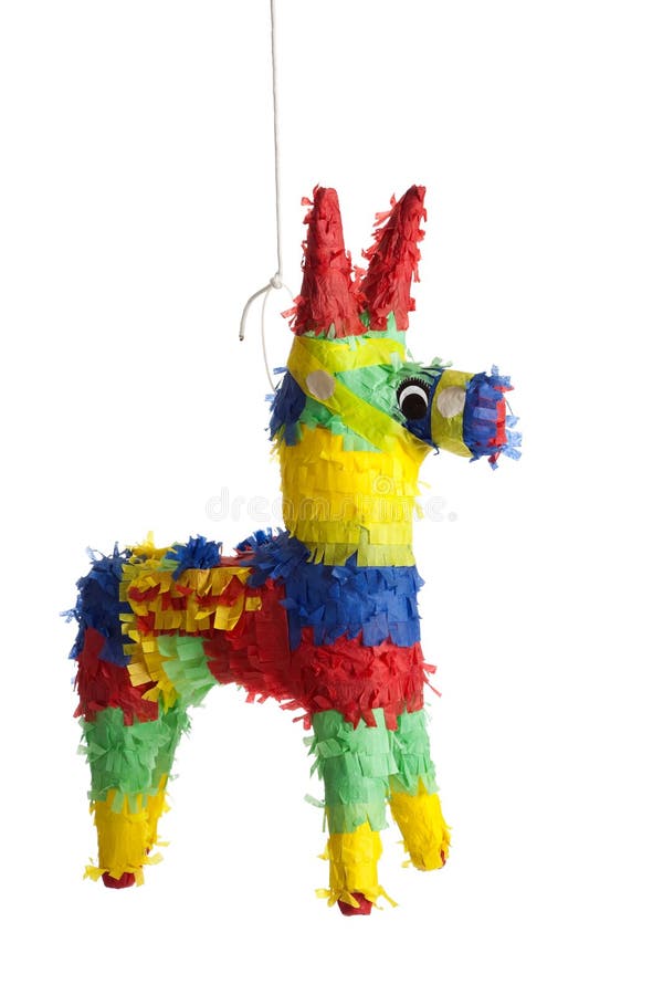 Pinata Mexicano Usado En Posadas Y Cumpleaños Foto de archivo - Imagen de  colorido, blanco: 107949678