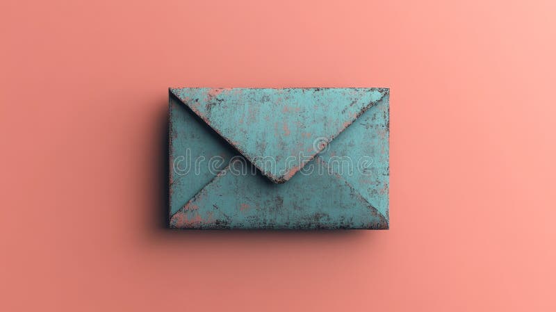 Un plic rustic pe fond de piersici royalty free stock photography