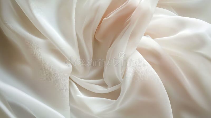 Un primo colpo di tessuto bianco con pieghe fotografie stock libere da diritti