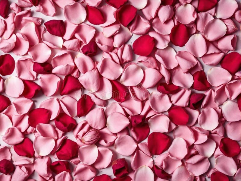 Un primo piano di petali rosa e rosso. valentina fotografie stock