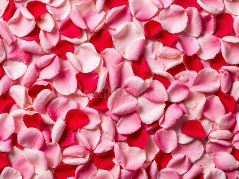 Un primo piano di petali rosa e rosso. valentina fotografie stock