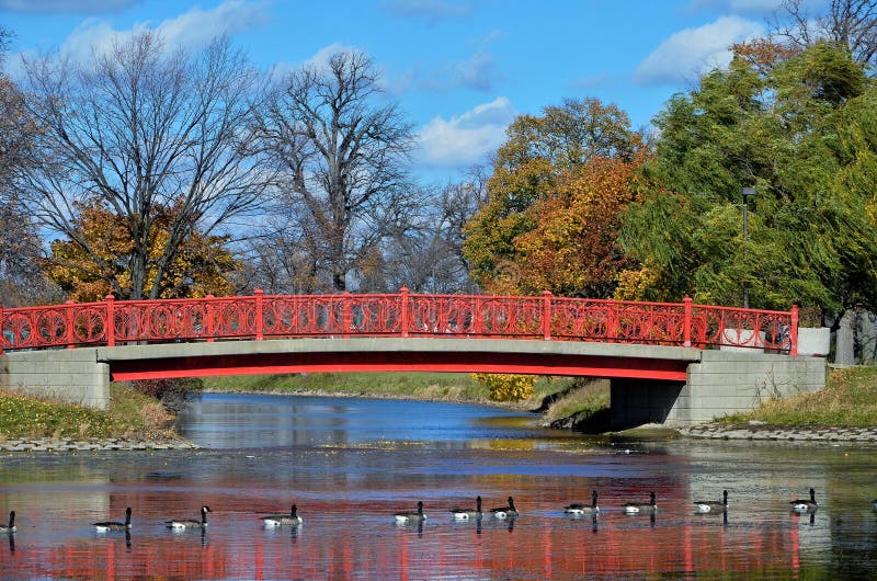 Renovated bridge on beautiful Belle Isle Park is part of the revitalization of Detroit. Renovated bridge on beautiful Belle Isle Park is part of the revitalization of Detroit.