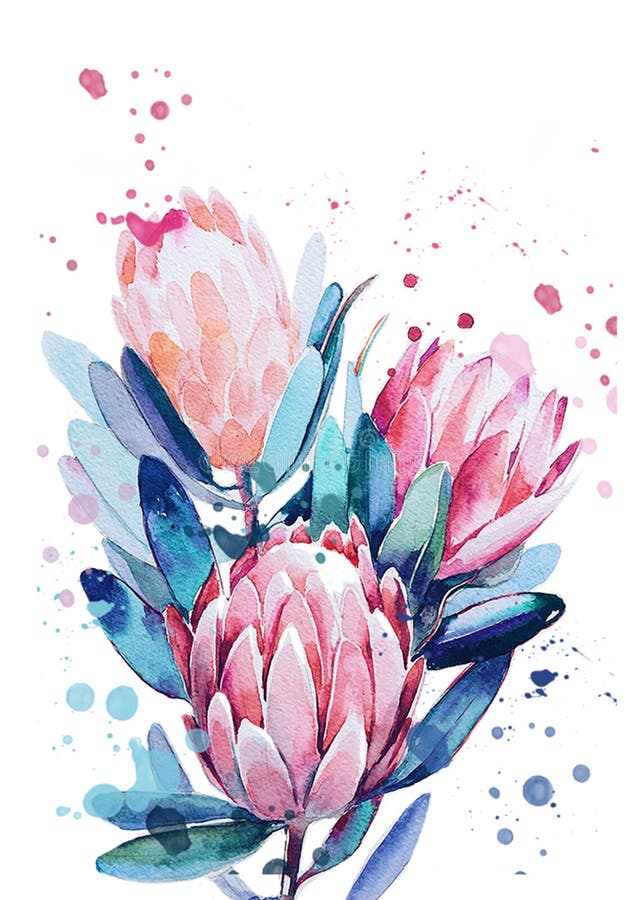 Un ramo de flores stock de ilustración Un ramo de flores stock de ilustración