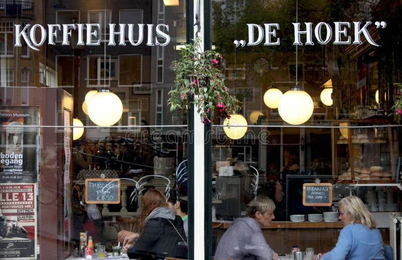Un restaurante en Amsterdam imagen de archivo Un restaurante en Amsterdam imagen de archivo